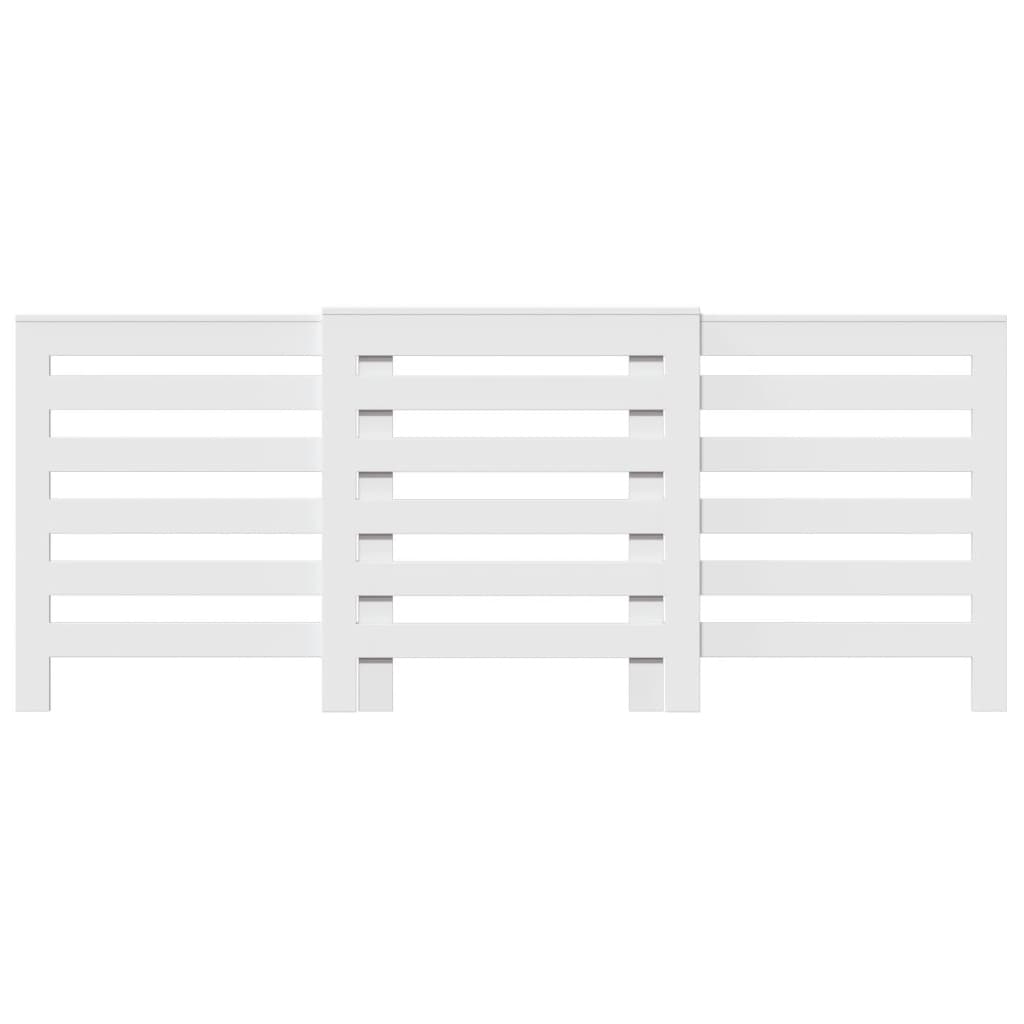 vidaXL Cache-radiateur blanc 205x21,5x83,5 cm bois d'ingénierie