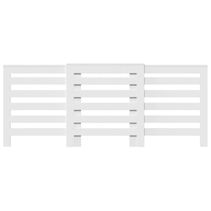 vidaXL Cache-radiateur blanc 205x21,5x83,5 cm bois d'ingénierie