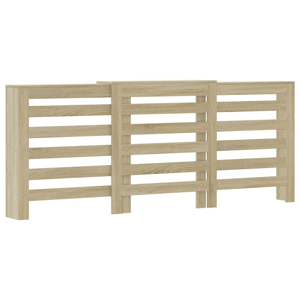 vidaXL Cache-radiateur chêne sonoma 205x21,5x83,5 cm bois d'ingénierie