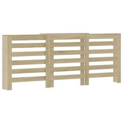 vidaXL Cache-radiateur chêne sonoma 205x21,5x83,5 cm bois d'ingénierie