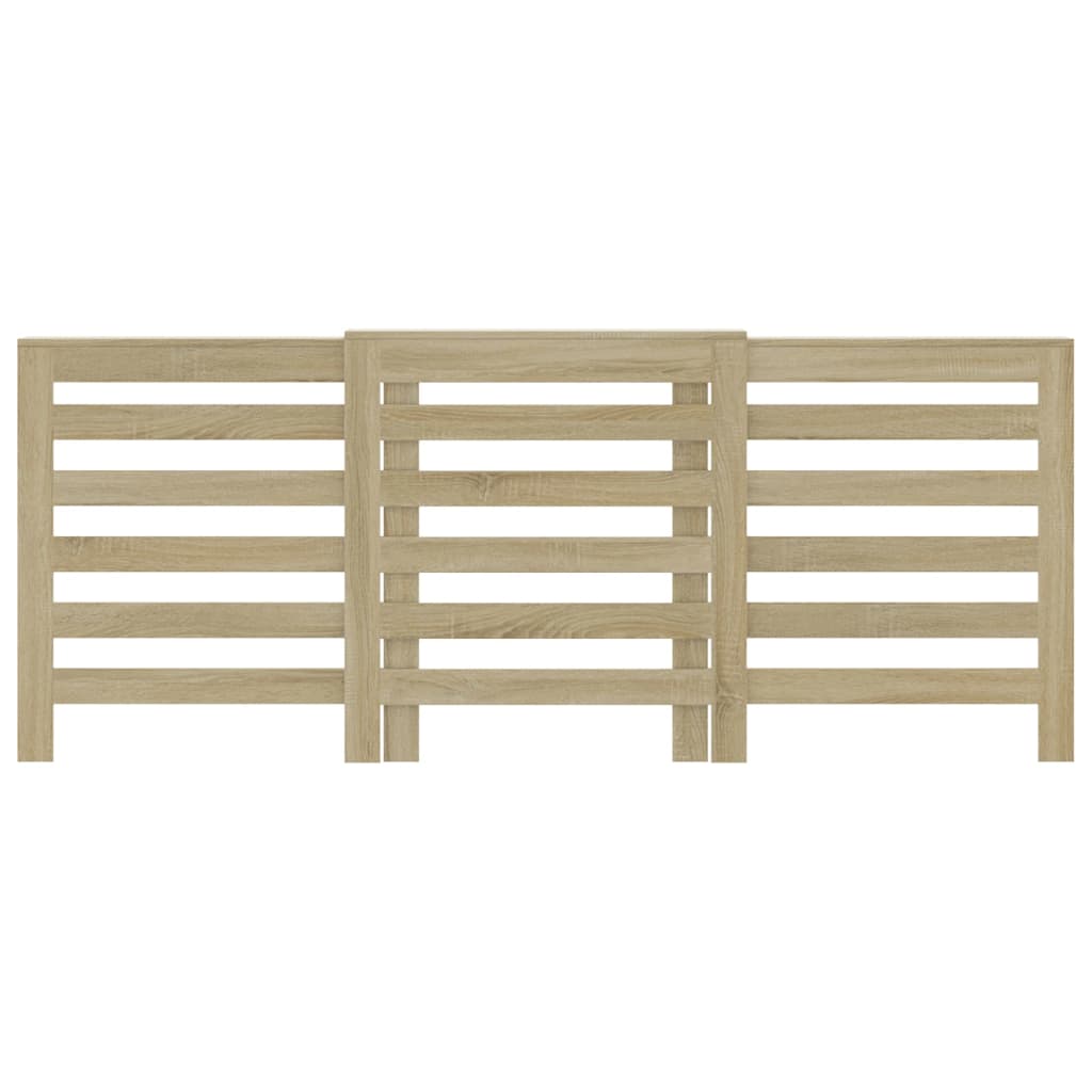 vidaXL Cache-radiateur chêne sonoma 205x21,5x83,5 cm bois d'ingénierie