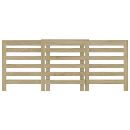 vidaXL Cache-radiateur chêne sonoma 205x21,5x83,5 cm bois d'ingénierie