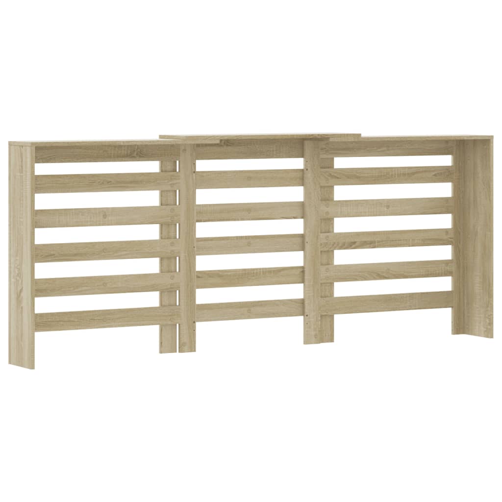 vidaXL Cache-radiateur chêne sonoma 205x21,5x83,5 cm bois d'ingénierie
