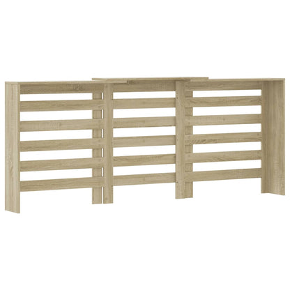 vidaXL Cache-radiateur chêne sonoma 205x21,5x83,5 cm bois d'ingénierie