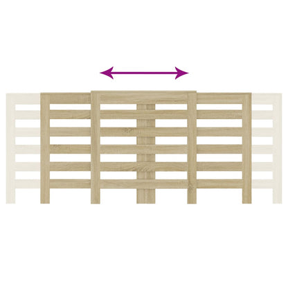 vidaXL Cache-radiateur chêne sonoma 205x21,5x83,5 cm bois d'ingénierie