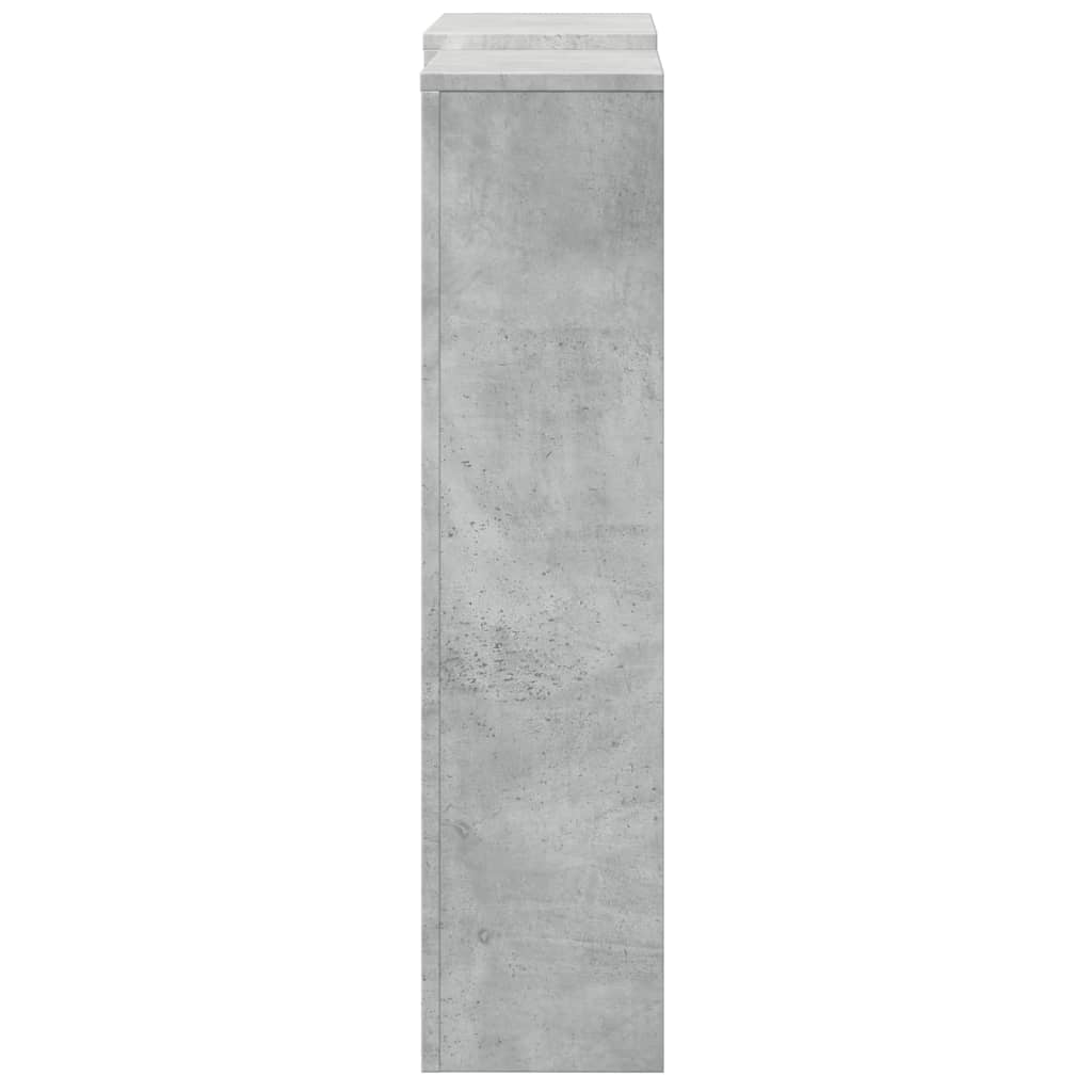 vidaXL Cache-radiateur gris béton 205x21,5x83,5 cm bois d'ingénierie