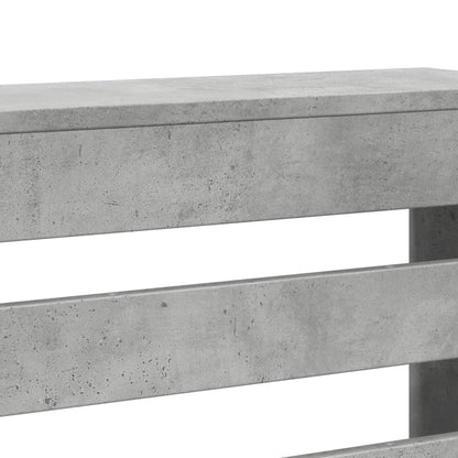 vidaXL Cache-radiateur gris béton 205x21,5x83,5 cm bois d'ingénierie
