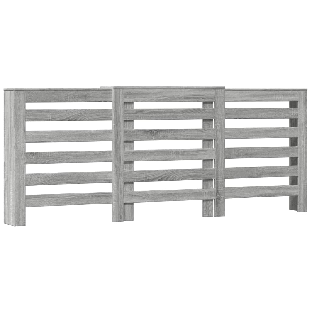 vidaXL Cache-radiateur sonoma gris 205x21,5x83,5 cm bois d'ingénierie
