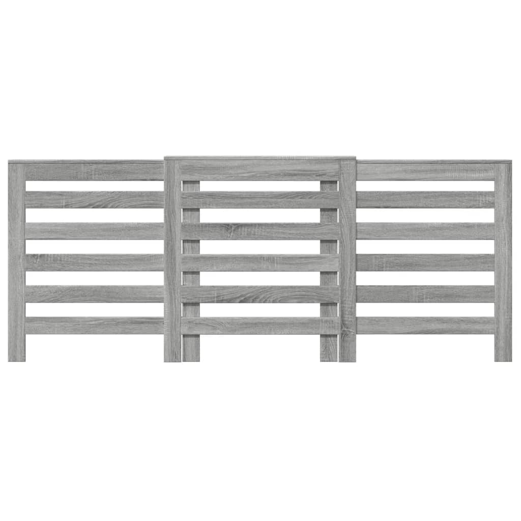 vidaXL Cache-radiateur sonoma gris 205x21,5x83,5 cm bois d'ingénierie