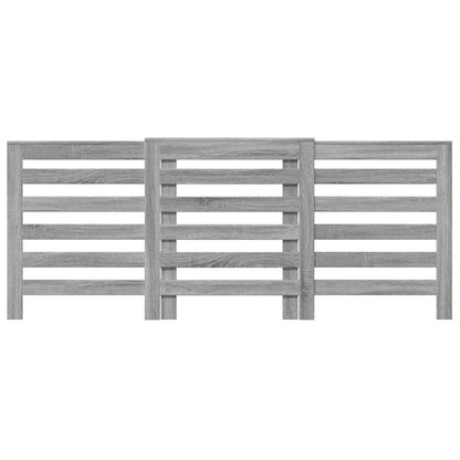 vidaXL Cache-radiateur sonoma gris 205x21,5x83,5 cm bois d'ingénierie