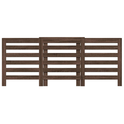vidaXL Cache-radiateur chêne marron 205x21,5x83,5 cm bois d'ingénierie