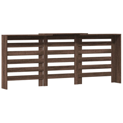 vidaXL Cache-radiateur chêne marron 205x21,5x83,5 cm bois d'ingénierie