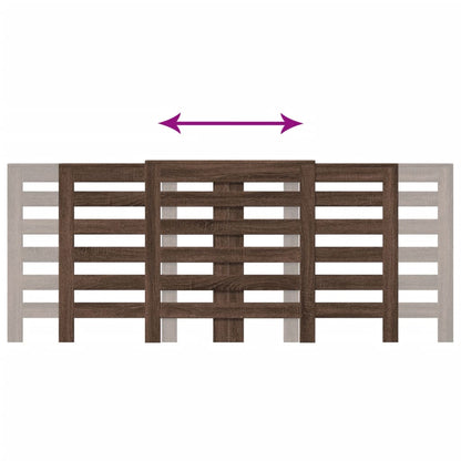 vidaXL Cache-radiateur chêne marron 205x21,5x83,5 cm bois d'ingénierie