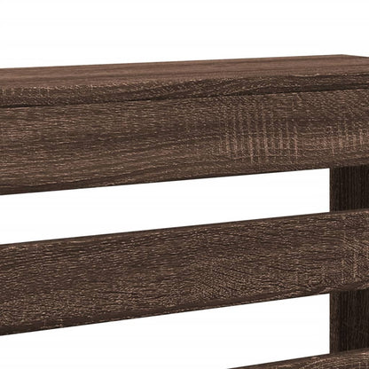 vidaXL Cache-radiateur chêne marron 205x21,5x83,5 cm bois d'ingénierie