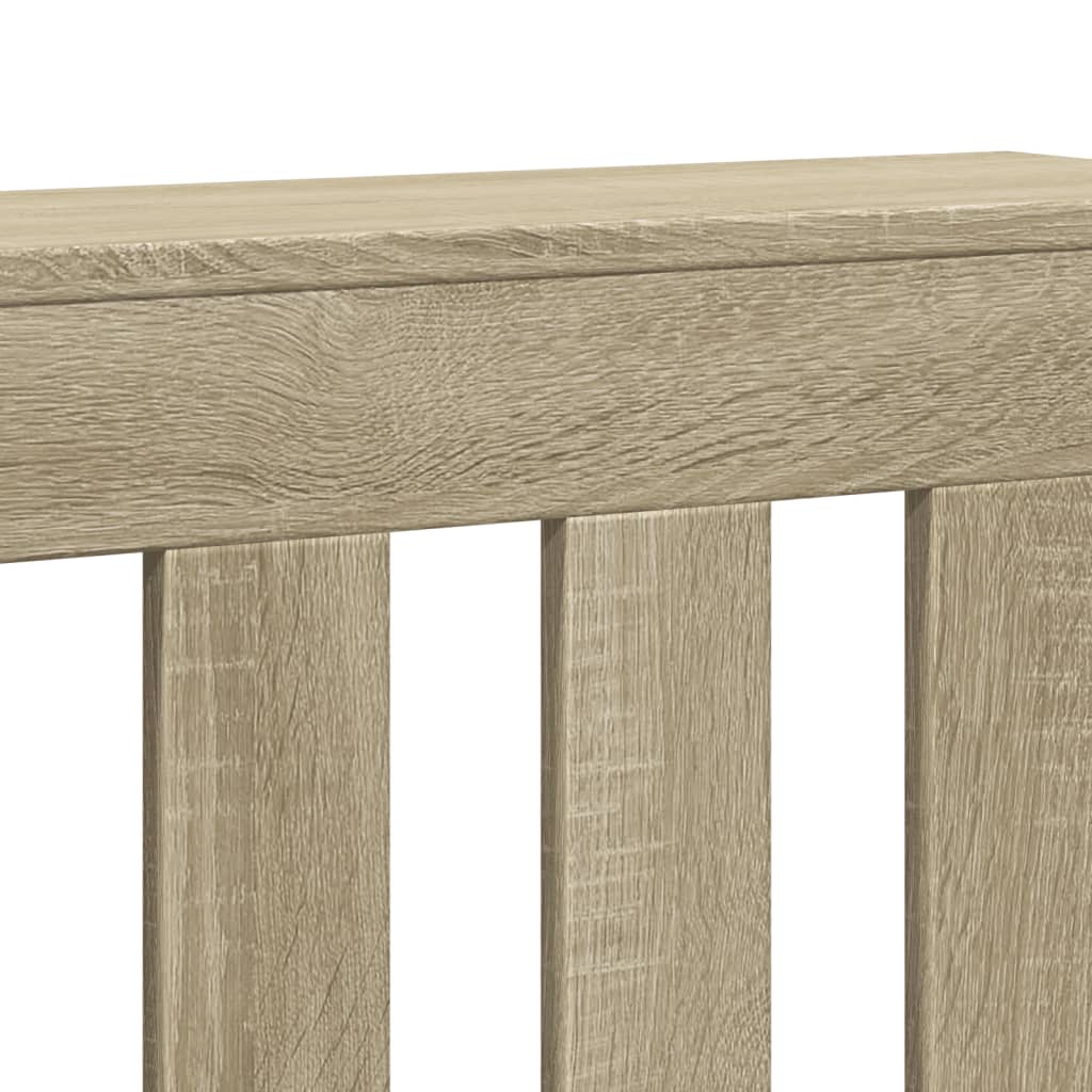 vidaXL Cache-radiateur chêne sonoma 78x20x82 cm bois d'ingénierie