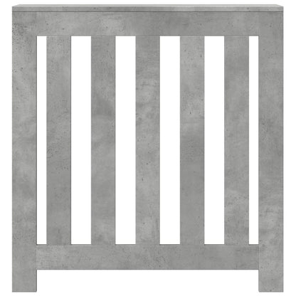 vidaXL Cache-radiateur gris béton 78x20x82 cm bois d'ingénierie