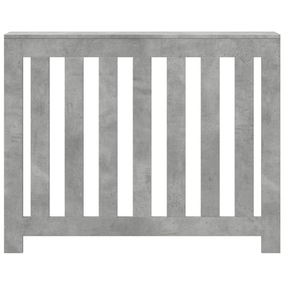 vidaXL Cache-radiateur gris béton 104x20x82 cm bois d'ingénierie