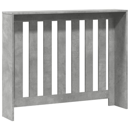 vidaXL Cache-radiateur gris béton 104x20x82 cm bois d'ingénierie