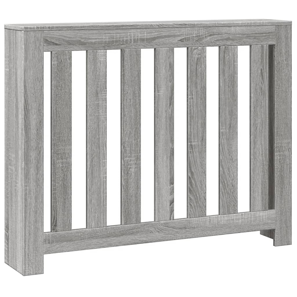 vidaXL Cache-radiateur sonoma gris 104x20x82 cm bois d'ingénierie