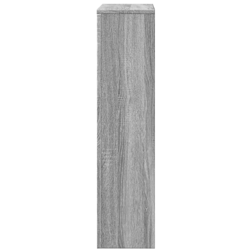 vidaXL Cache-radiateur sonoma gris 104x20x82 cm bois d'ingénierie