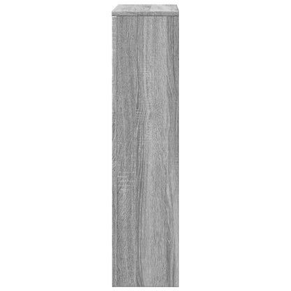 vidaXL Cache-radiateur sonoma gris 104x20x82 cm bois d'ingénierie