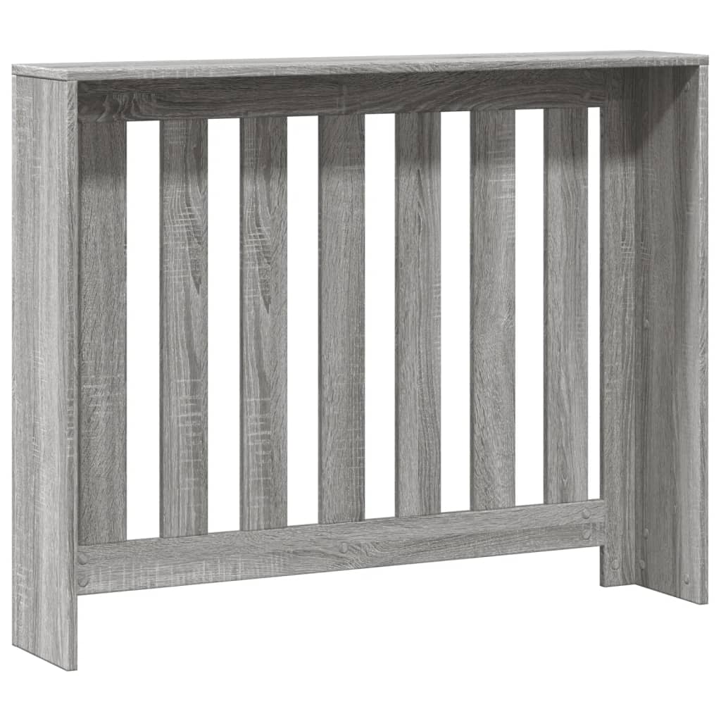 vidaXL Cache-radiateur sonoma gris 104x20x82 cm bois d'ingénierie
