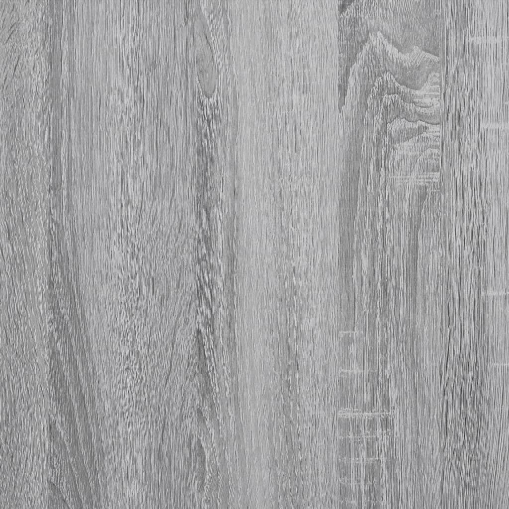 vidaXL Cache-radiateur sonoma gris 104x20x82 cm bois d'ingénierie