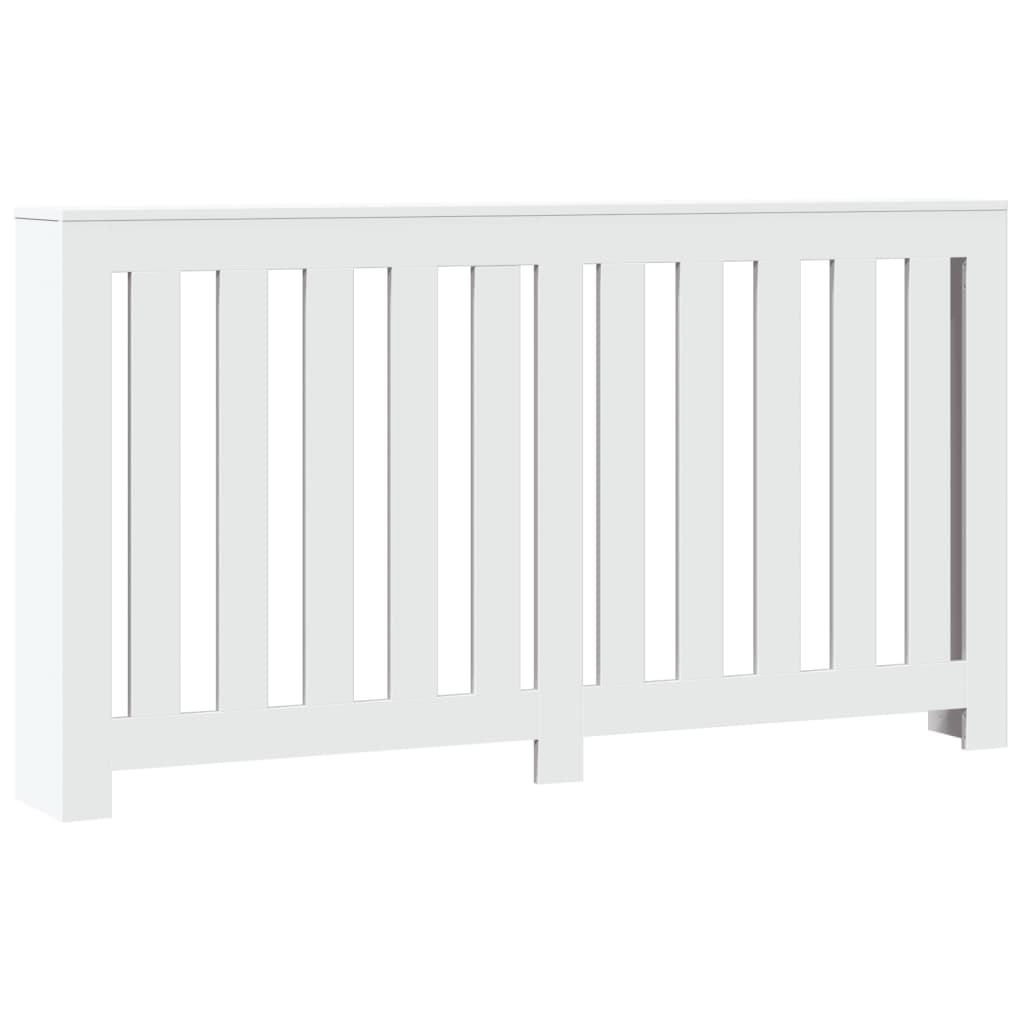 vidaXL Cache-radiateur blanc 149x20x82 cm bois d'ingénierie