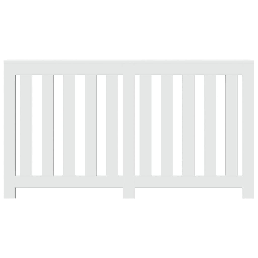 vidaXL Cache-radiateur blanc 149x20x82 cm bois d'ingénierie