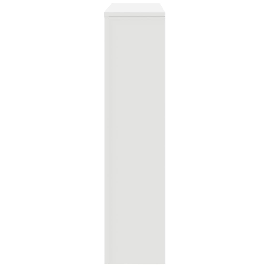 vidaXL Cache-radiateur blanc 149x20x82 cm bois d'ingénierie