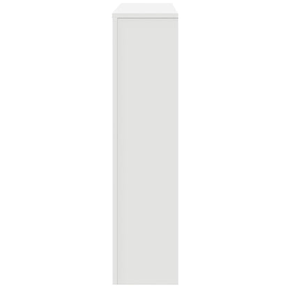 vidaXL Cache-radiateur blanc 149x20x82 cm bois d'ingénierie