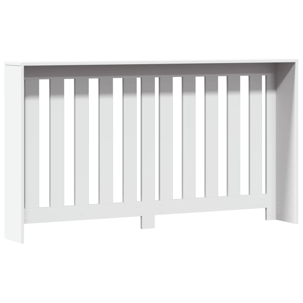 vidaXL Cache-radiateur blanc 149x20x82 cm bois d'ingénierie