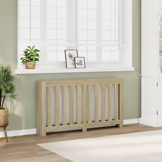 vidaXL Cache-radiateur chêne sonoma 149x20x82 cm bois d'ingénierie