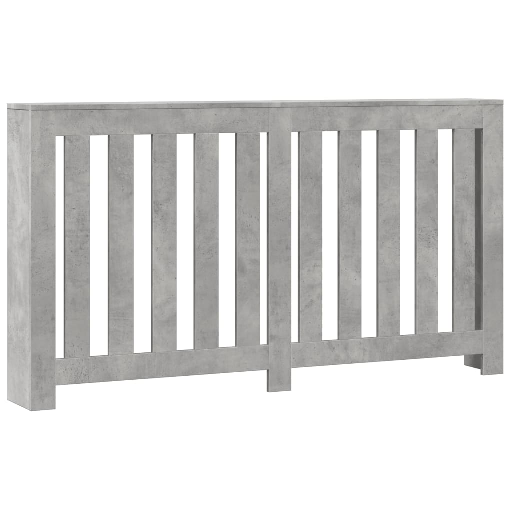 vidaXL Cache-radiateur gris béton 149x20x82 cm bois d'ingénierie