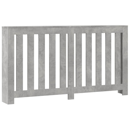 vidaXL Cache-radiateur gris béton 149x20x82 cm bois d'ingénierie