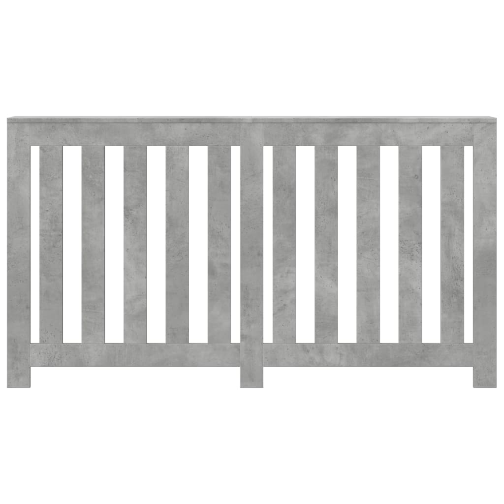 vidaXL Cache-radiateur gris béton 149x20x82 cm bois d'ingénierie