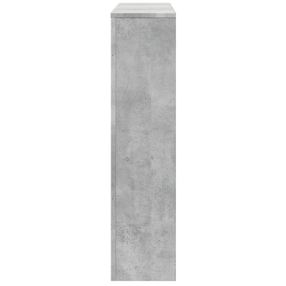 vidaXL Cache-radiateur gris béton 149x20x82 cm bois d'ingénierie
