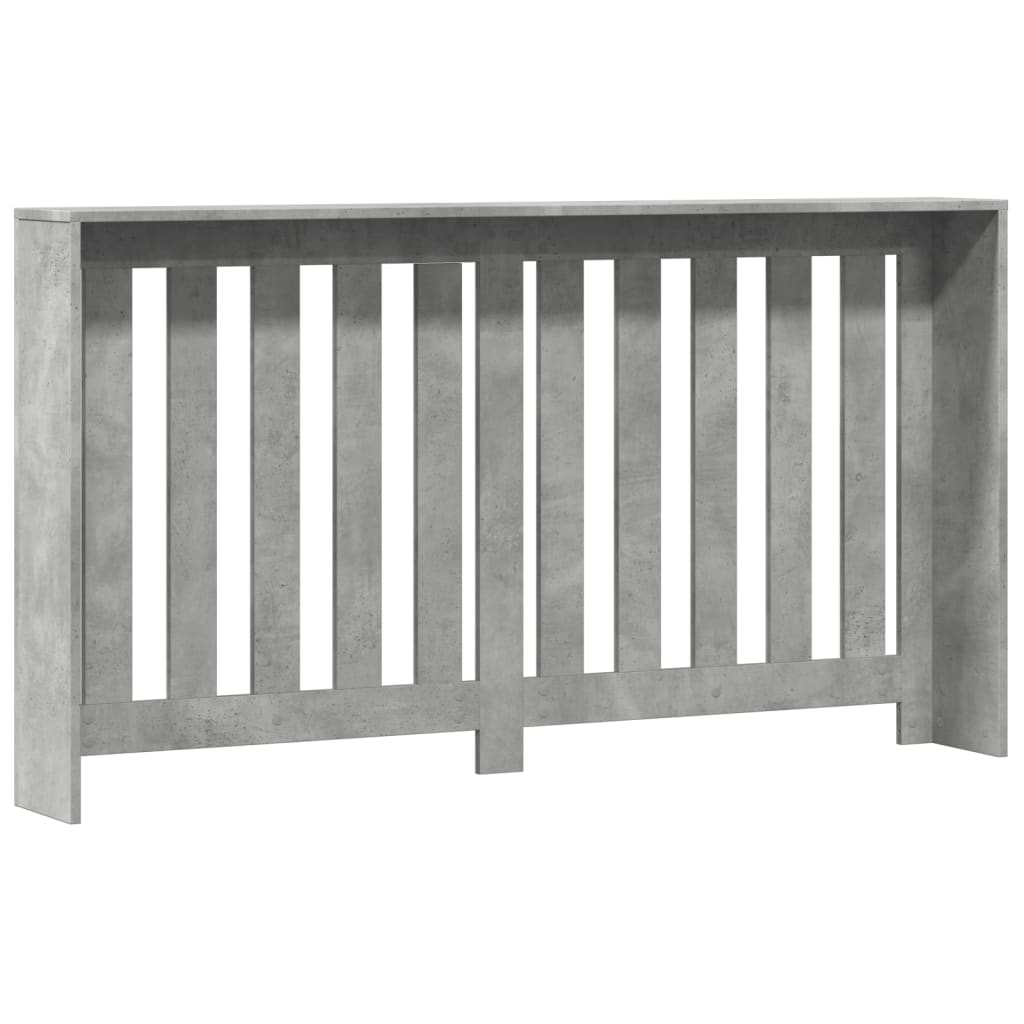 vidaXL Cache-radiateur gris béton 149x20x82 cm bois d'ingénierie