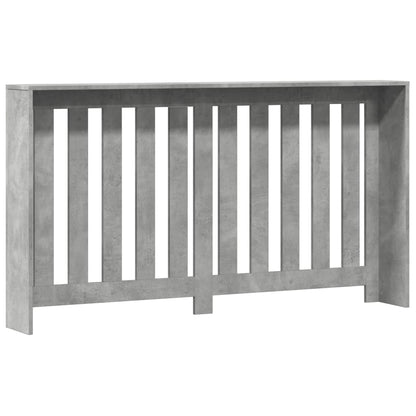 vidaXL Cache-radiateur gris béton 149x20x82 cm bois d'ingénierie