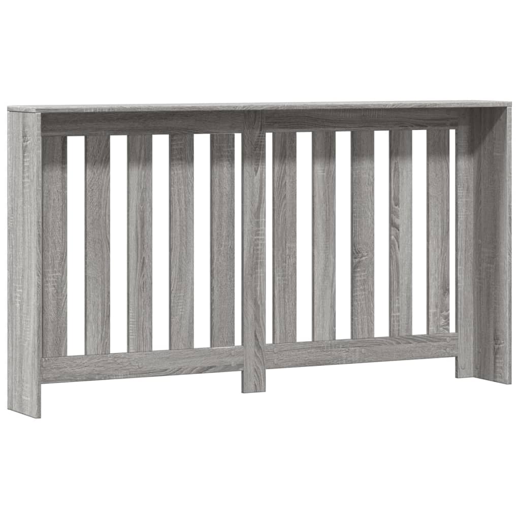 vidaXL Cache-radiateur sonoma gris 149x20x82 cm bois d'ingénierie
