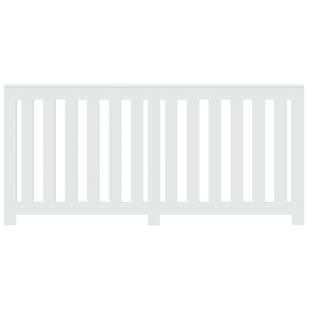 vidaXL Cache-radiateur blanc 175x20x82 cm bois d'ingénierie