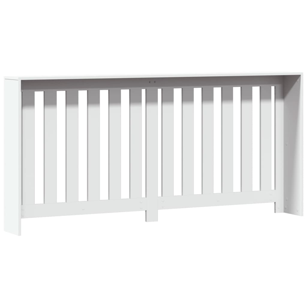 vidaXL Cache-radiateur blanc 175x20x82 cm bois d'ingénierie