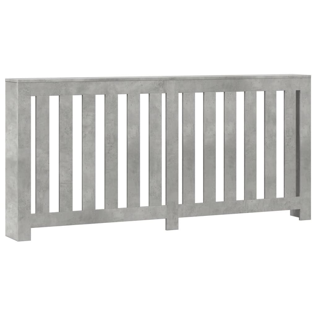 vidaXL Cache-radiateur gris béton 175x20x82 cm bois d'ingénierie