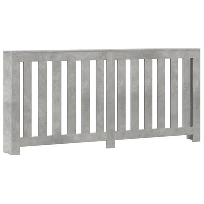 vidaXL Cache-radiateur gris béton 175x20x82 cm bois d'ingénierie