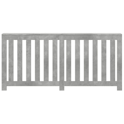 vidaXL Cache-radiateur gris béton 175x20x82 cm bois d'ingénierie