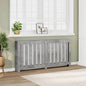 vidaXL Cache-radiateur gris béton 175x20x82 cm bois d'ingénierie