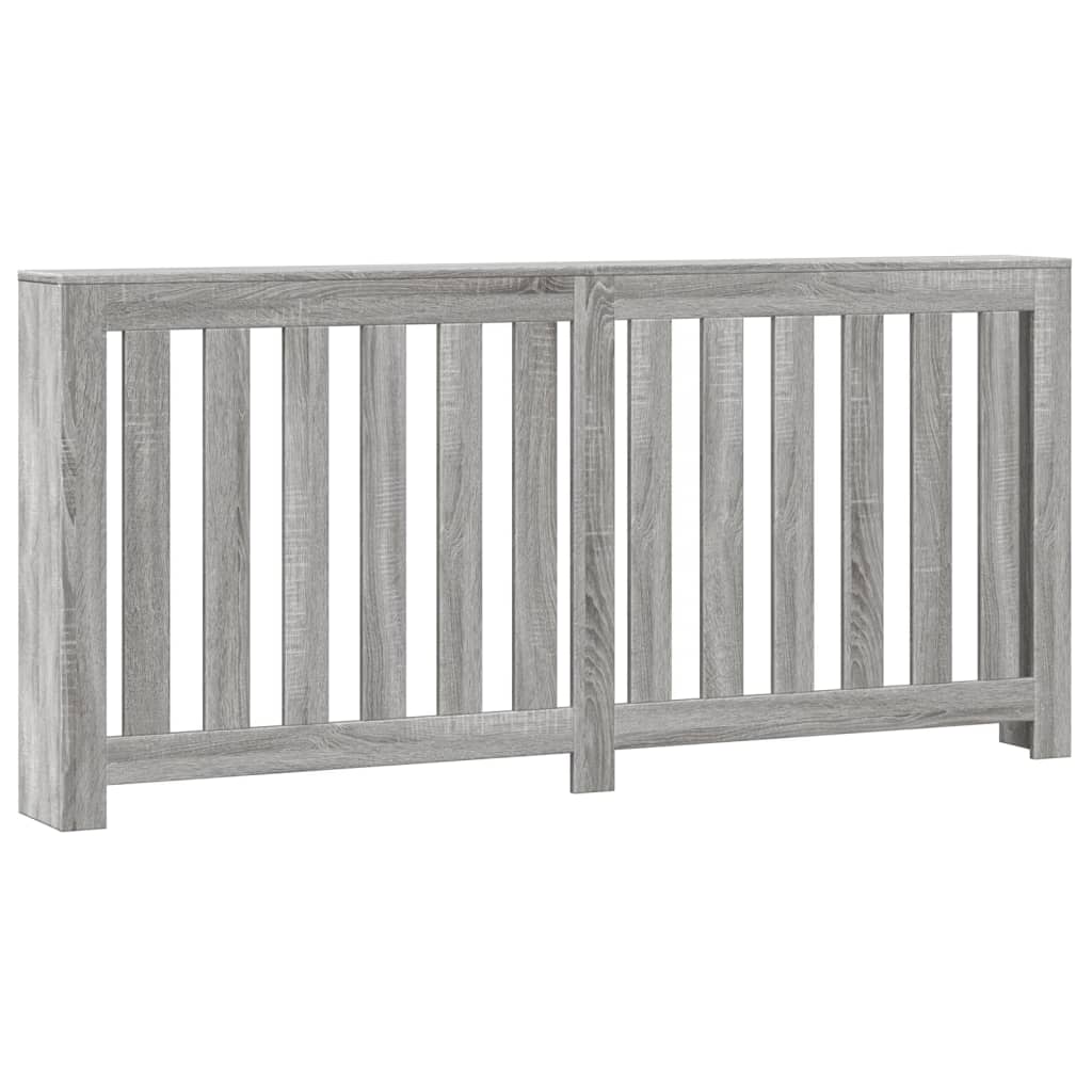 vidaXL Cache-radiateur sonoma gris 175x20x82 cm bois d'ingénierie