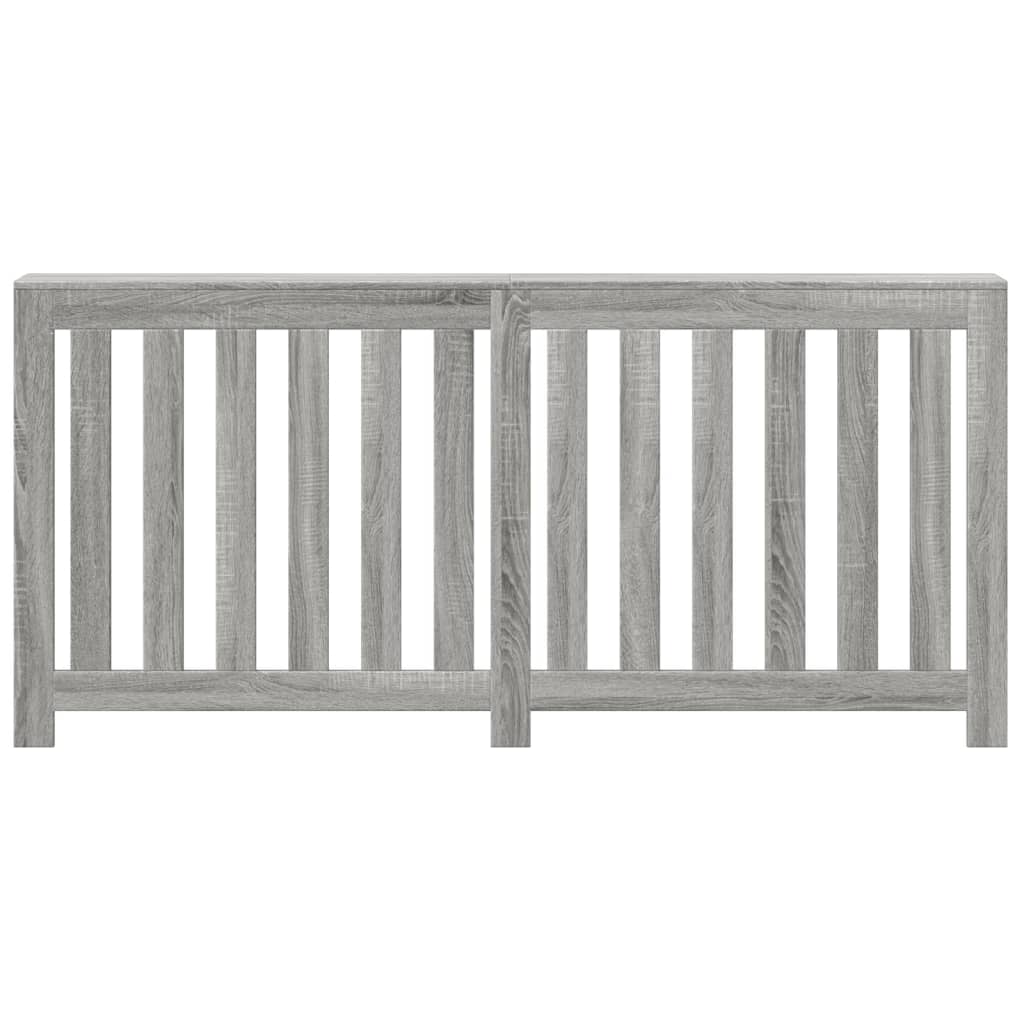 vidaXL Cache-radiateur sonoma gris 175x20x82 cm bois d'ingénierie