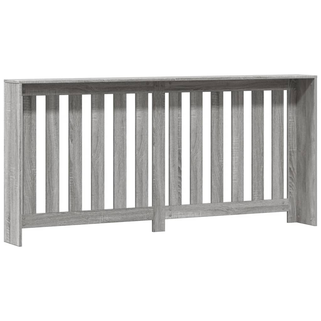vidaXL Cache-radiateur sonoma gris 175x20x82 cm bois d'ingénierie