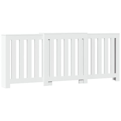 vidaXL Cache-radiateur blanc 205x21,5x83,5 cm bois d'ingénierie